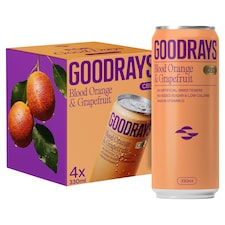 Goodrays CBD Blood Orange & Grapefruit Drink 4 x 330ml