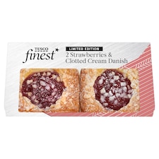 Tesco Finest Strawberries and Clotted Cream Danish 2 Pack