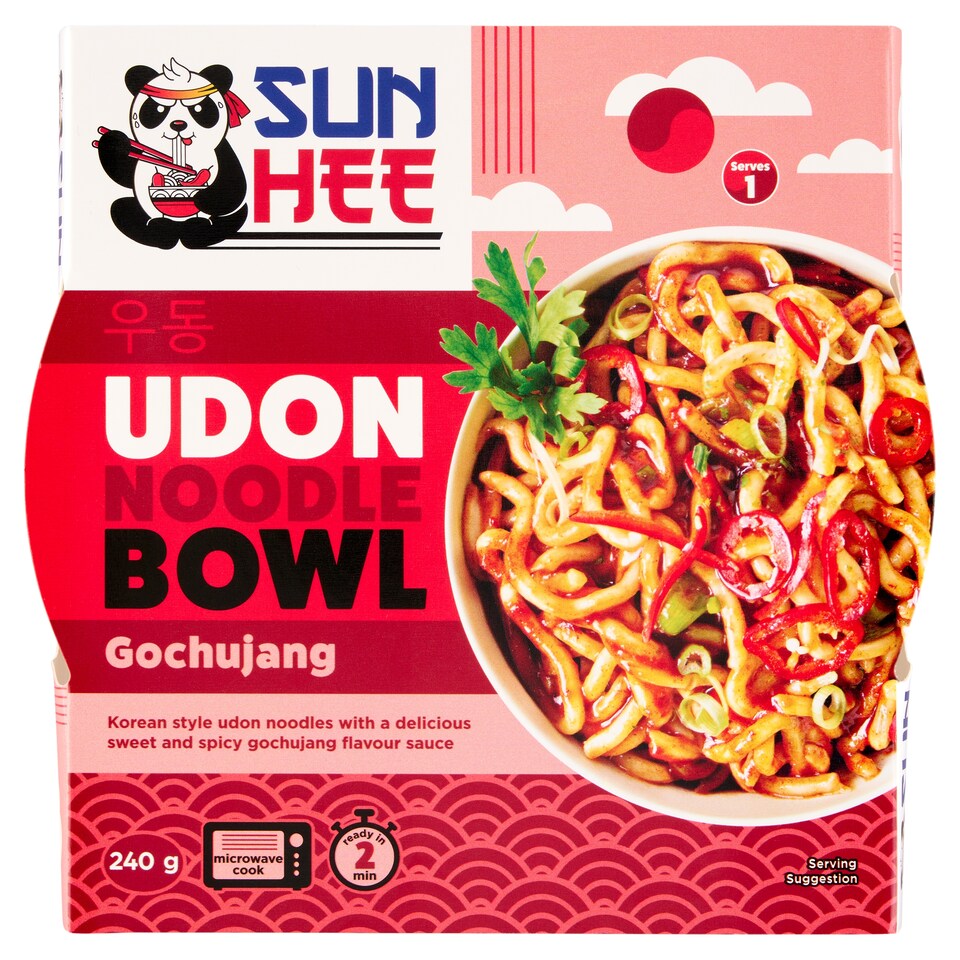 Sun Hee udon tészta készétel, gochujang szósszal 240g