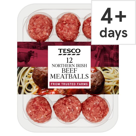 Tesco Beef Meatballs 336g Tesco Groceries