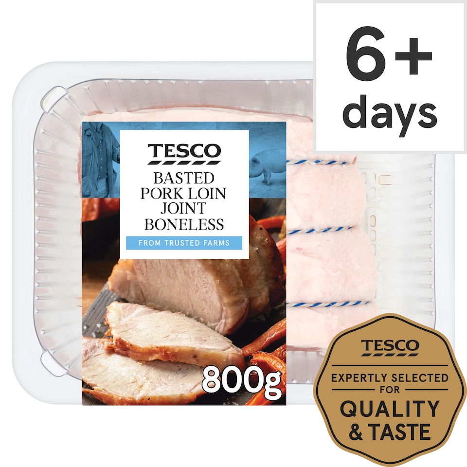 Tesco Basted Pork Loin Joint 800G