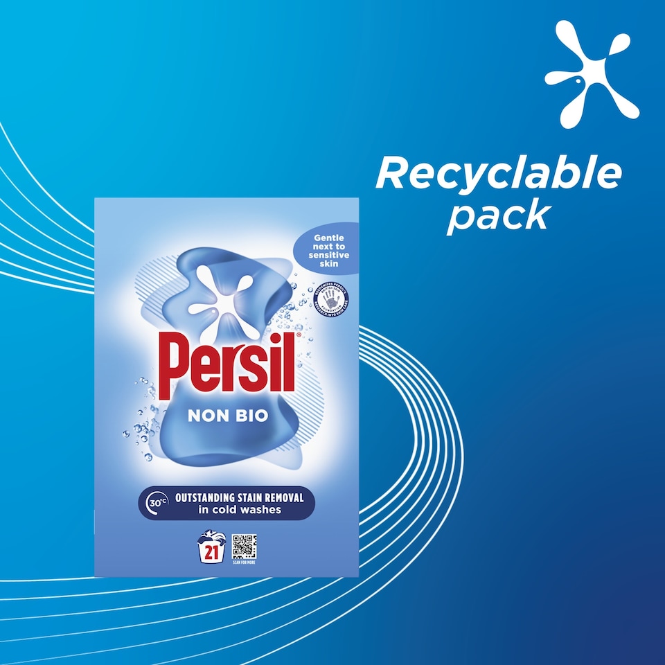 image 1 of Persil Non Biological Fabric Washing Powder 21W 1.05Kg