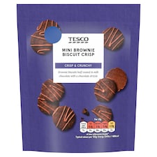 Tesco Mini Brownie Biscuit Crisp 90g
