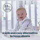 image 2 of Silent Night Baby Sleeping Bag 2.5 Grey 0-6Mths