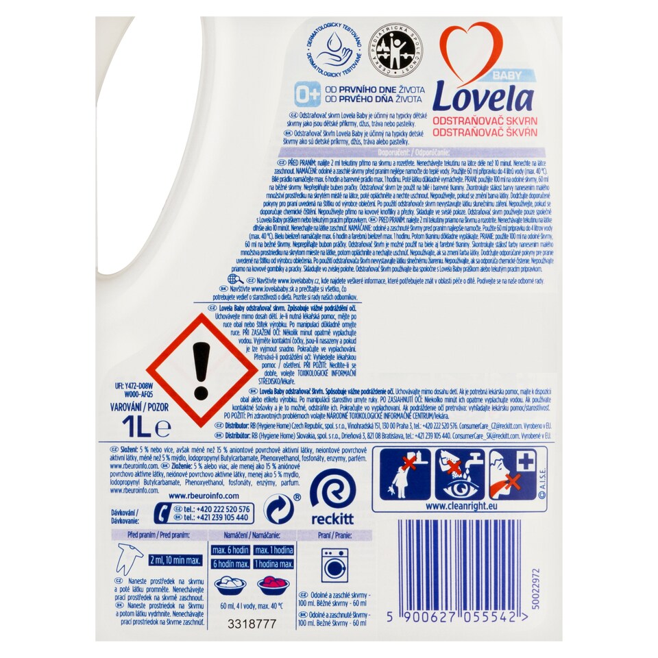 obrázok 1 z Lovela Baby Odstraňovač škvŕn 1 l