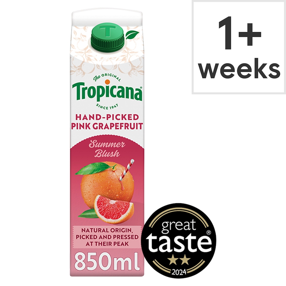 Tropicana Sensations Pink Grapefruit Juice 850Ml