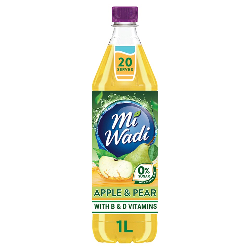 Miwadi Suger Free Apple And Pear Squash 1 Litre