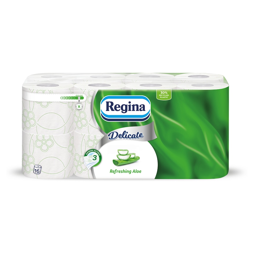 Regina Delicate Refreshing Aloe toalettpapír 3 rétegű 16 tekercs