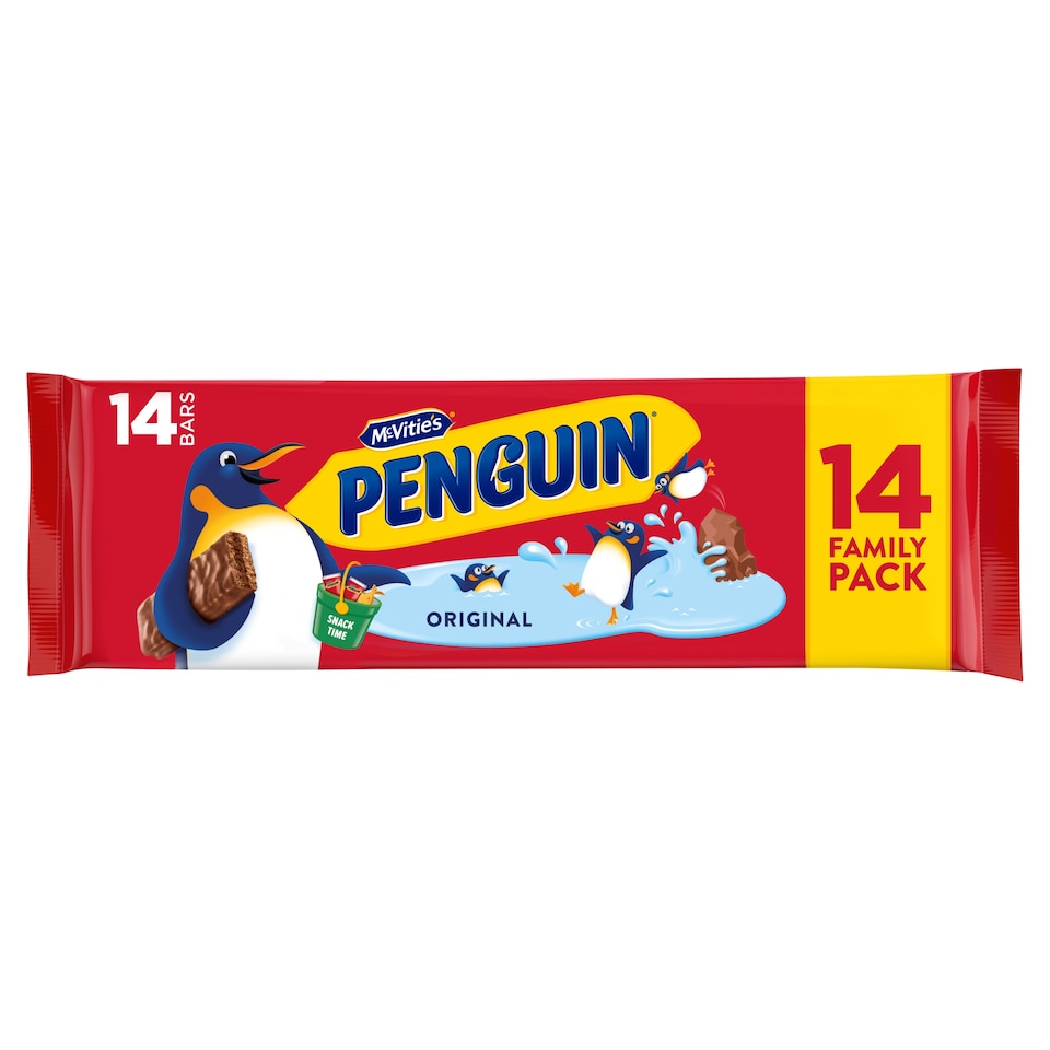 Mcvities Penguin Original Milk Chocolate 14 Pack 344.4G