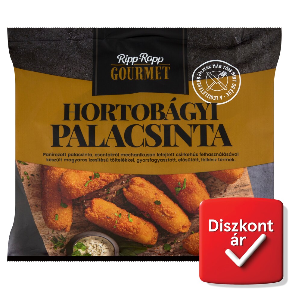 Ripp-Ropp Gourmet gyorsfagyasztott hortobágyi palacsinta 625 g
