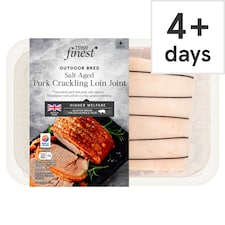 Tesco Finest Salt-Aged Pork Crackling Loin Joint