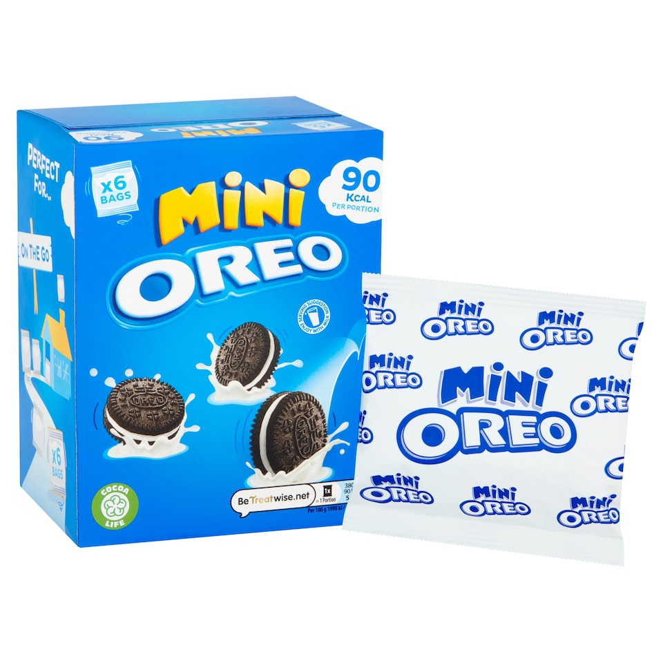image 1 of Mini Oreo Biscuit Snack Pack 114G