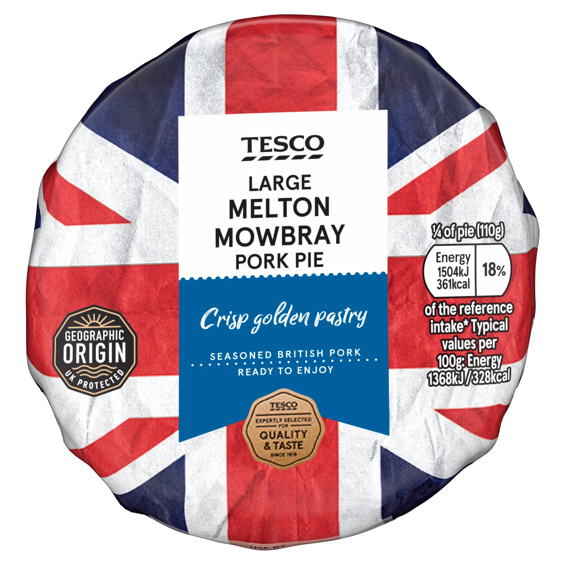 Tesco Large Melton Mowbray Pork Pie 440G