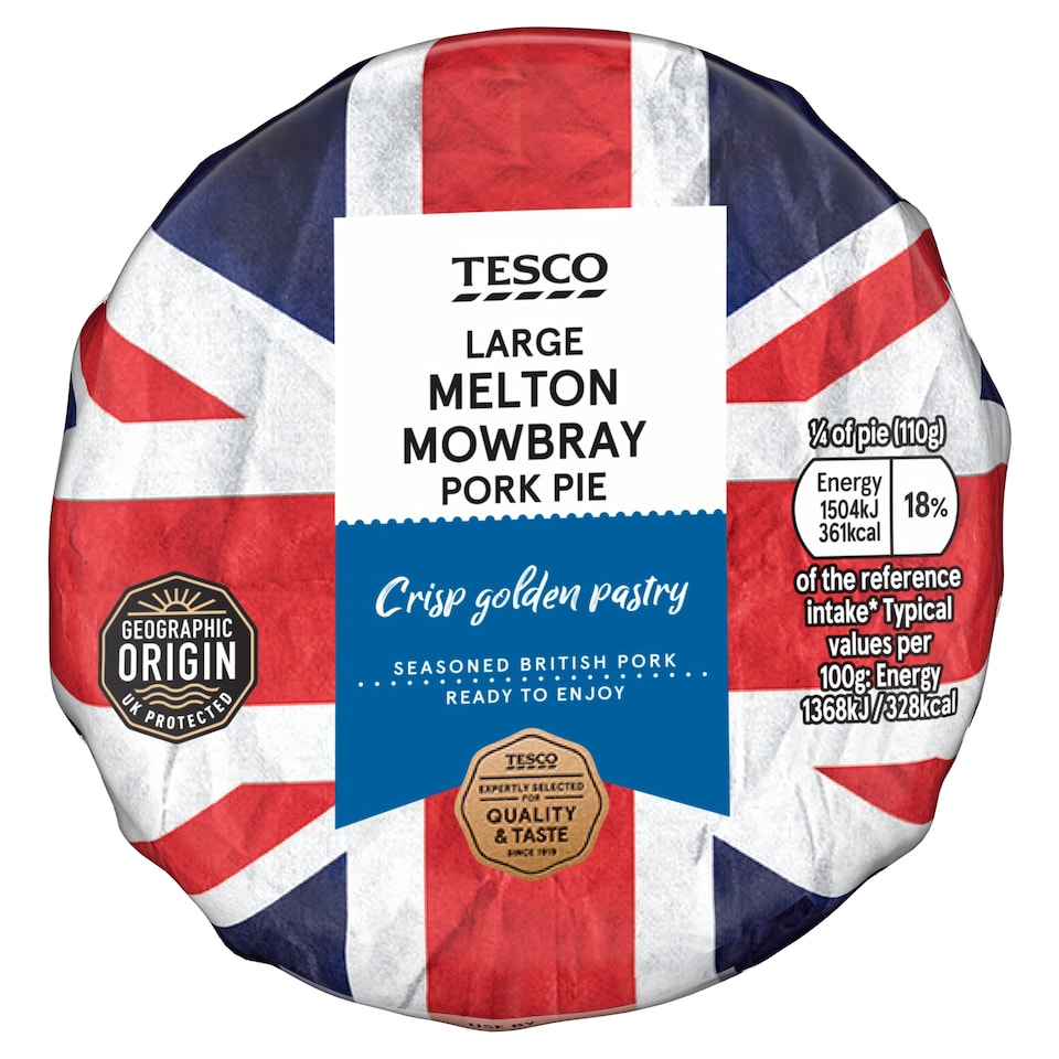 Tesco Large Melton Mowbray Pork Pie 440G