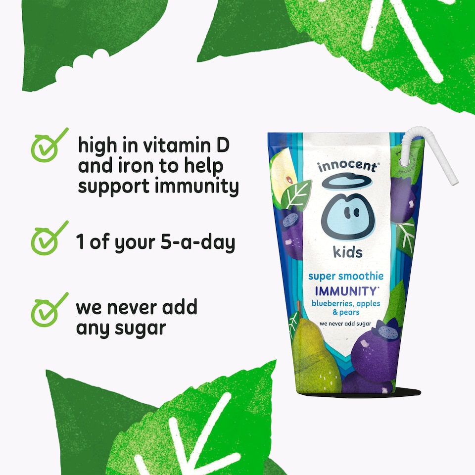image 1 of Innocent Kids Super Smoothie Blueberry 4X150ml