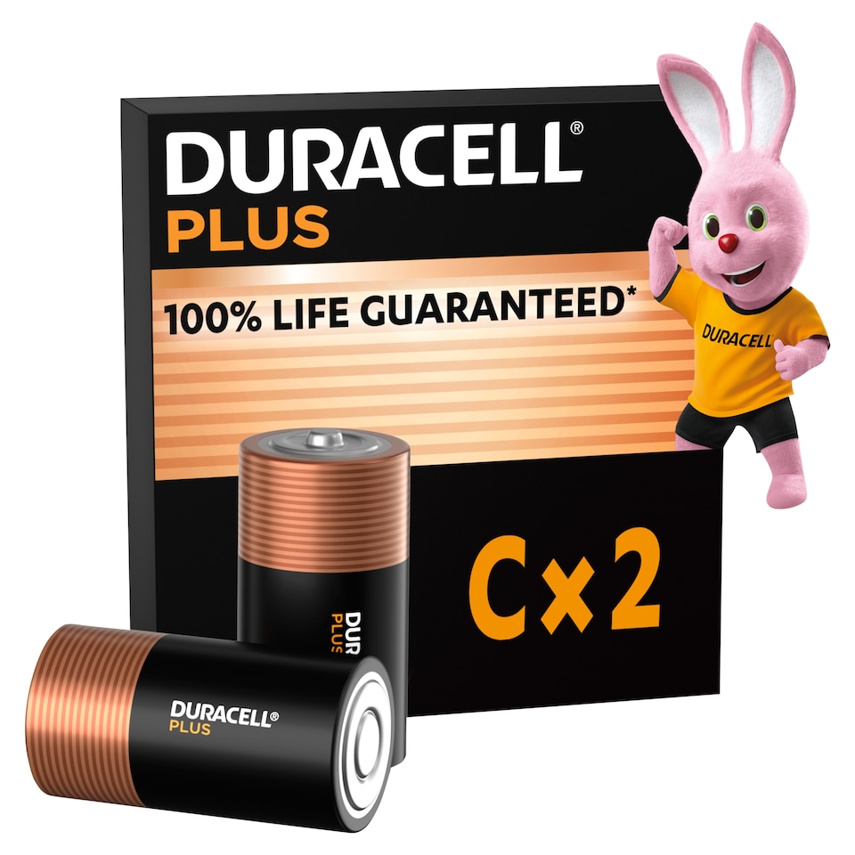 image 1 of Duracell Plus C 2 Pack