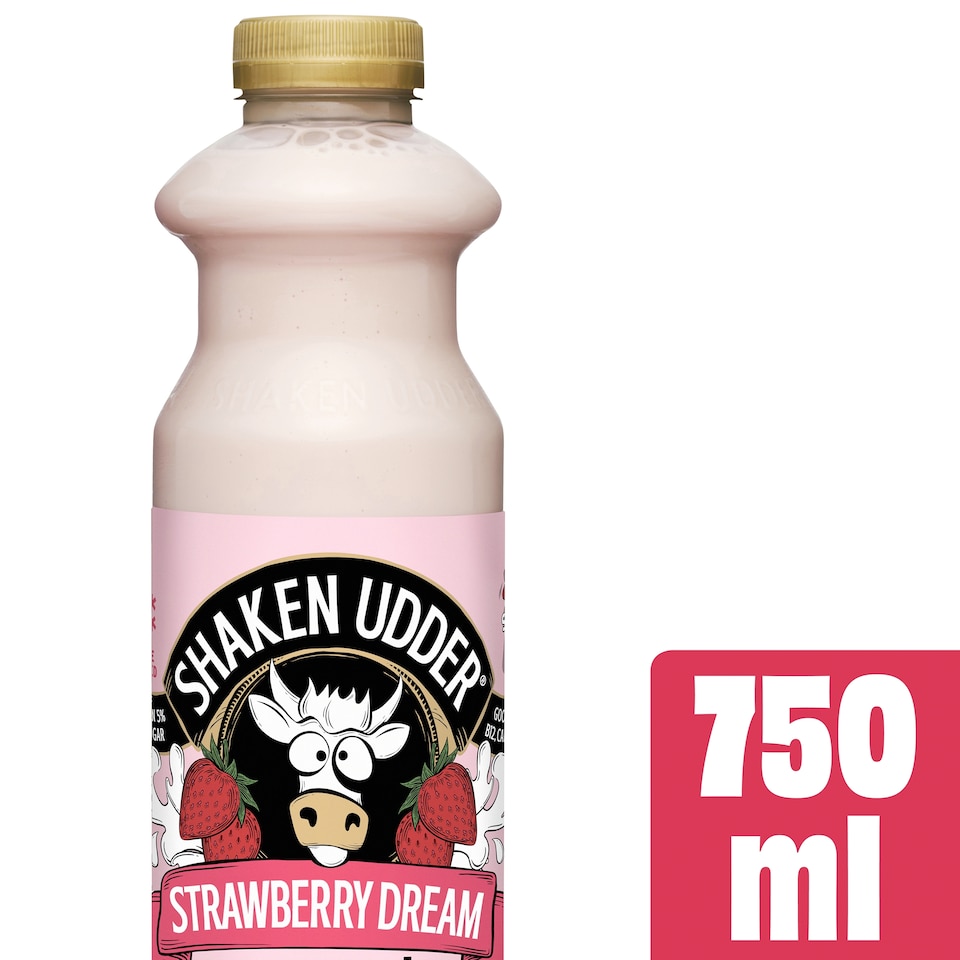 image 1 of Shaken Udder Strawberry Dream Milkshake 750ml