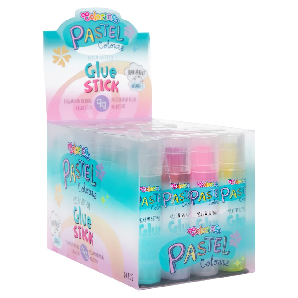 image 1 of Colorino Pastel Colours Glue Stick Transparent 9 g