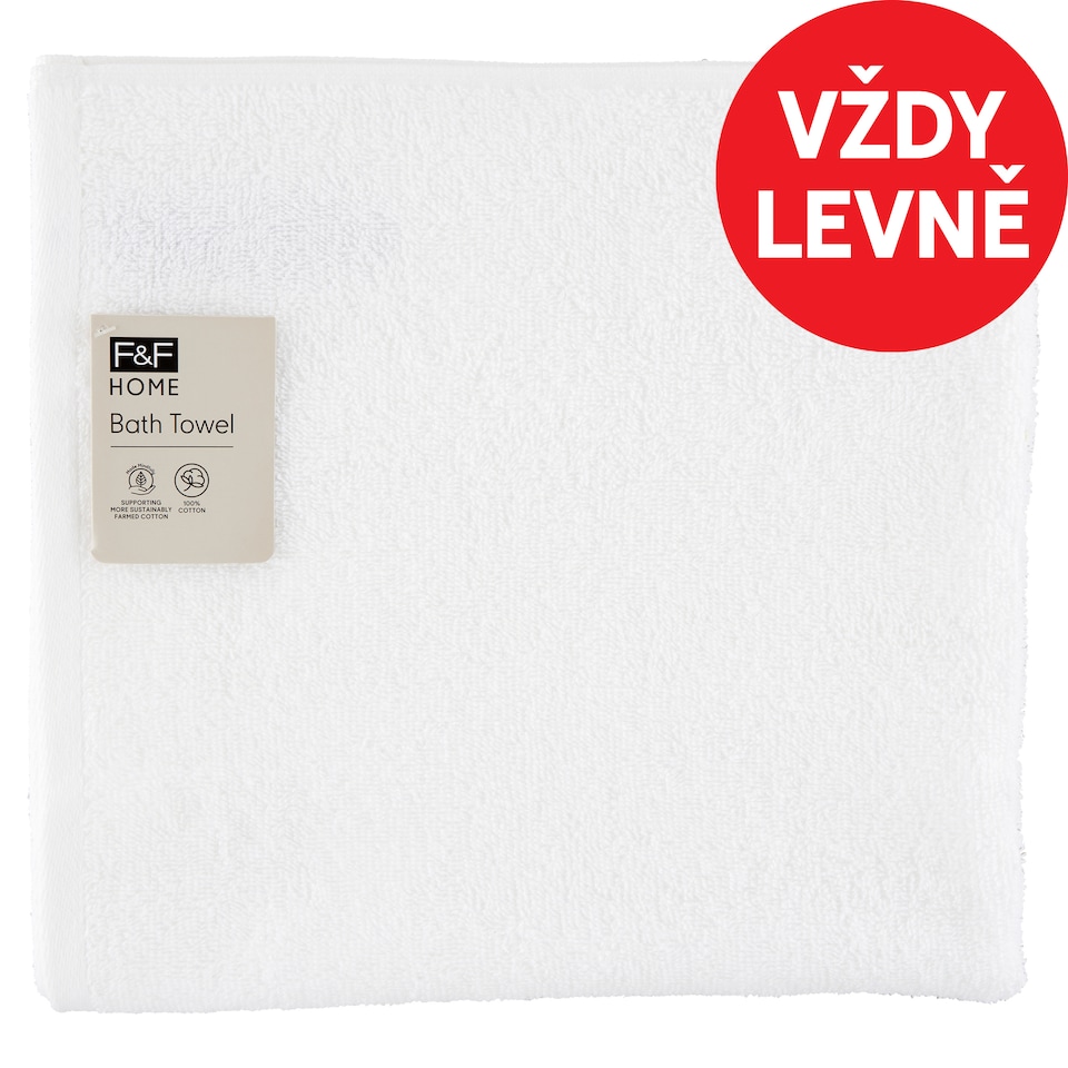 F&F Home White osuška 70 cm x 120 cm