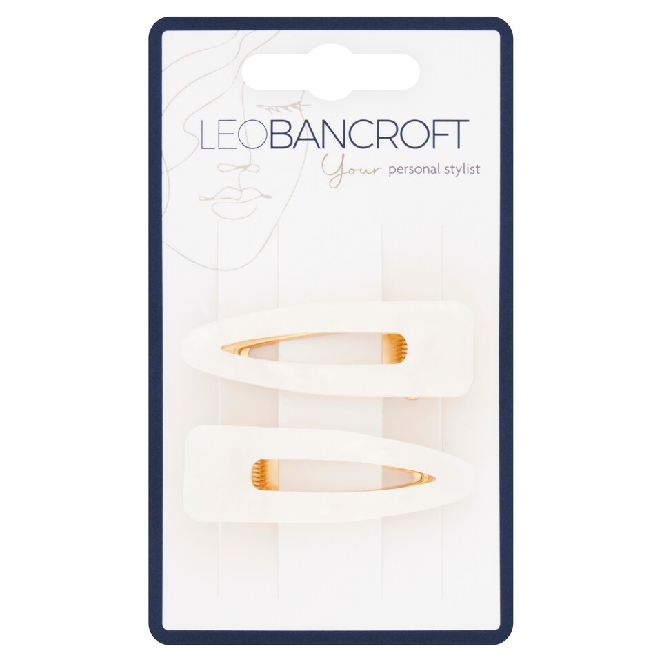 Leo Bancroft Resin Hair Clips 2 Pack