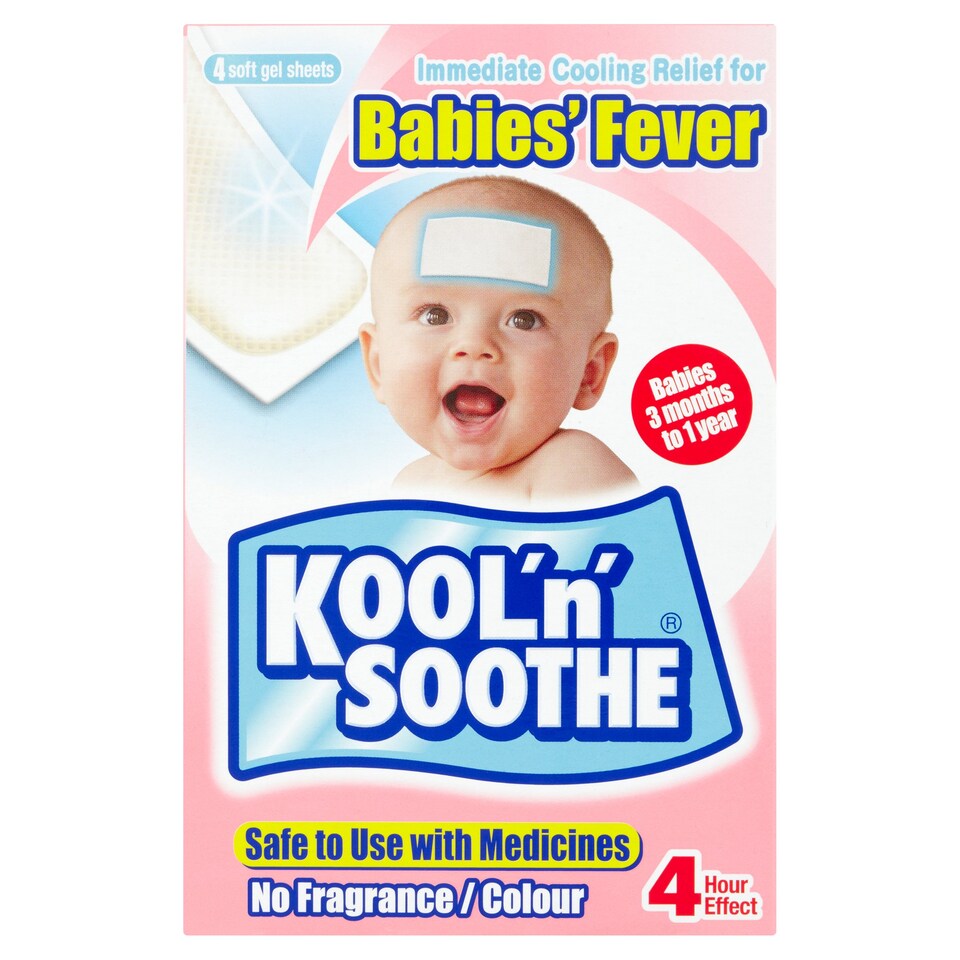 Kool n Soothe Babies Fever x4 Sheets