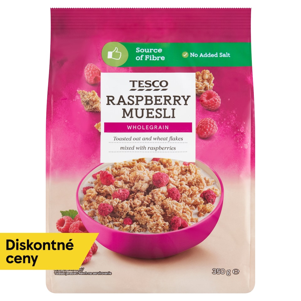 obrázok 1 z Tesco Zapekané müsli s mrazom sušenými malinami 350 g