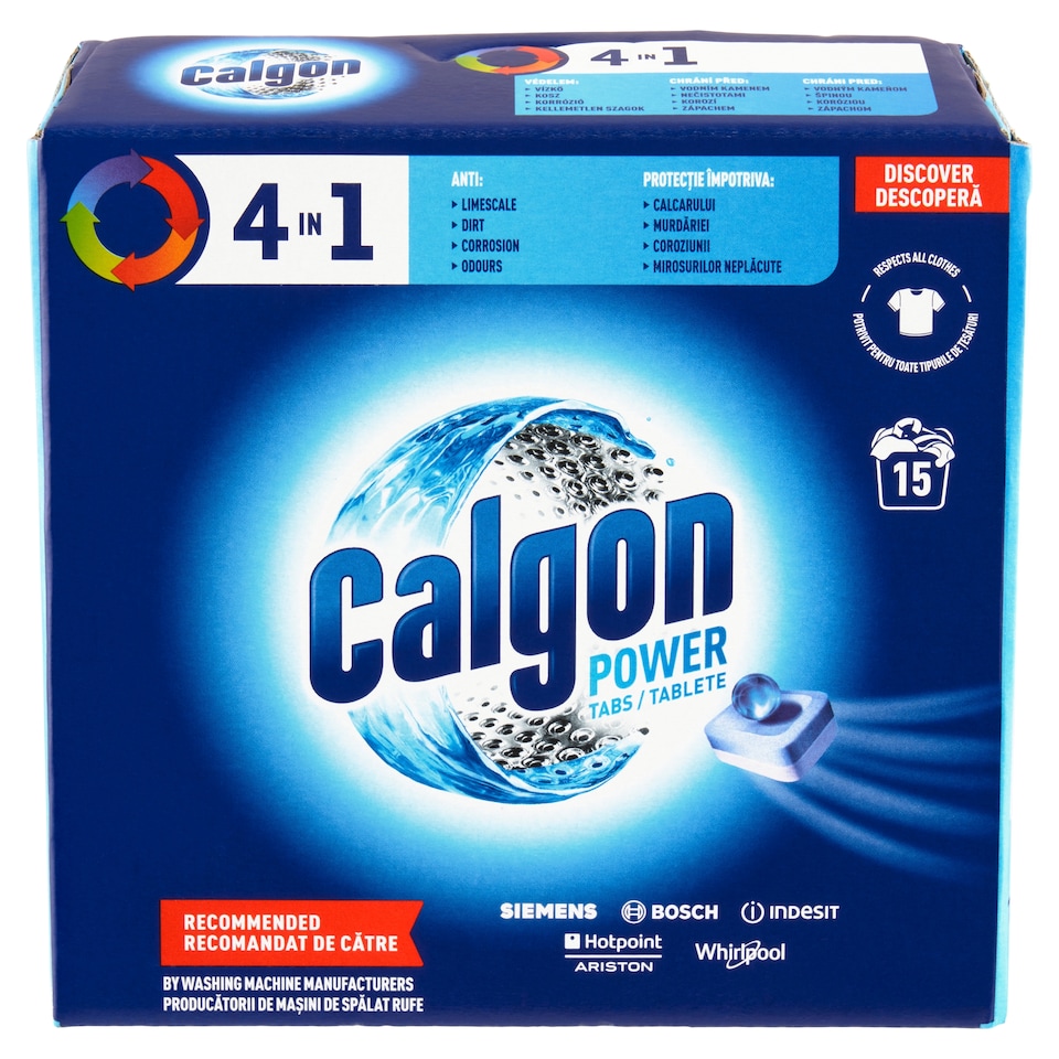 image 1 of Calgon 4in1 Power Tablets 15 Washes 195 g