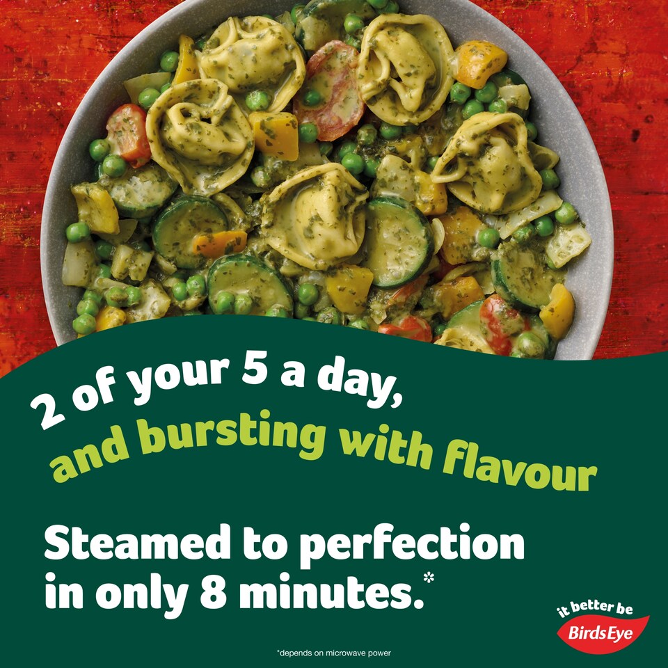 image 1 of Birds Eye Steamfresh Tortelloni with Vegetables and Pesto Meal for 1 350g