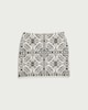image 4 of The F&F Edit Pure Cotton Embroidered Mini Skirt in Cream