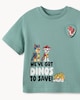 image 6 of Paw Patrol Pure Cotton Dino T-Shirt in Teal