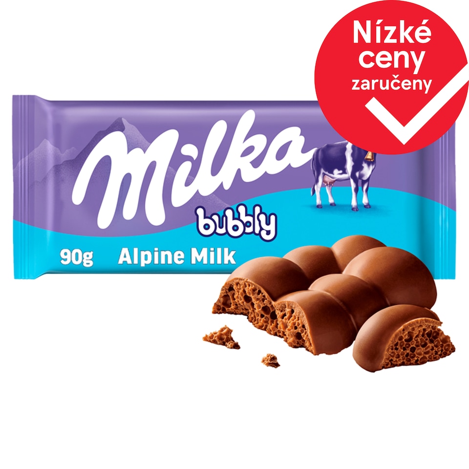 Milka čokoláda Bubbly mléčná s bublinkami 90g