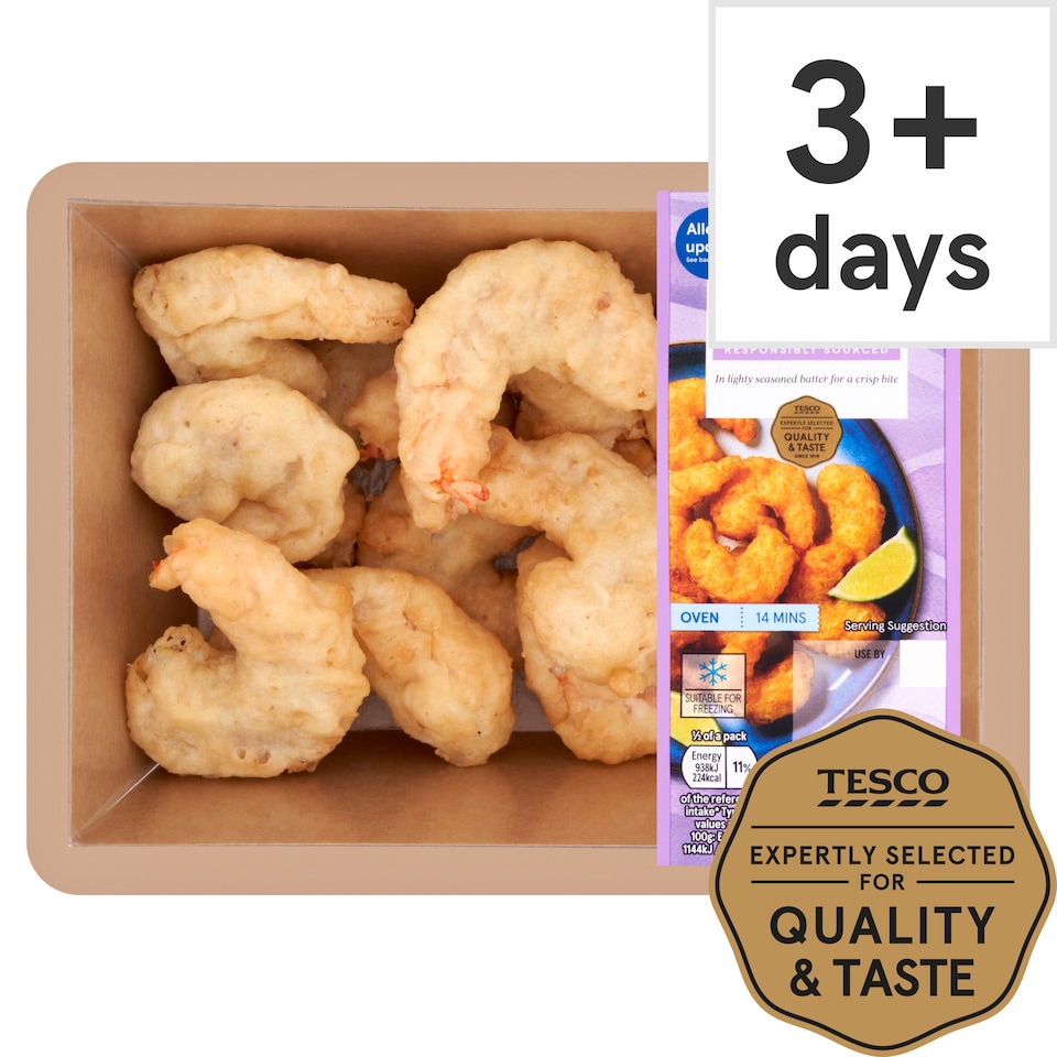 Tesco Tempura Prawns 200G