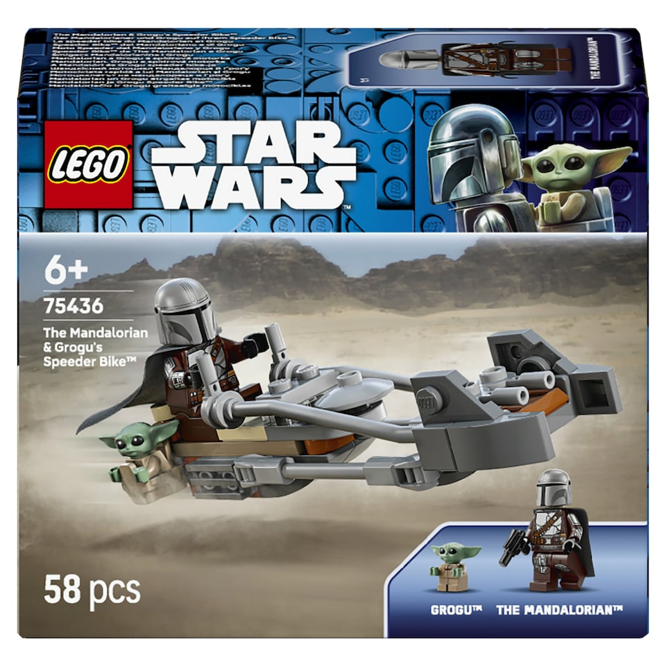 LEGO Star Wars 75436 A Mandalóri és Grogu Speeder Bike-ja  1. kép