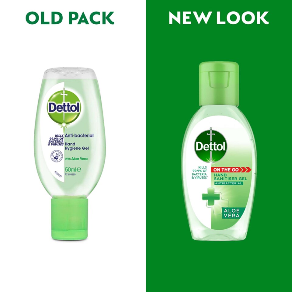 image 1 of Dettol Antibacterial Hand Sanitiser On-the-Go Gel 50ml