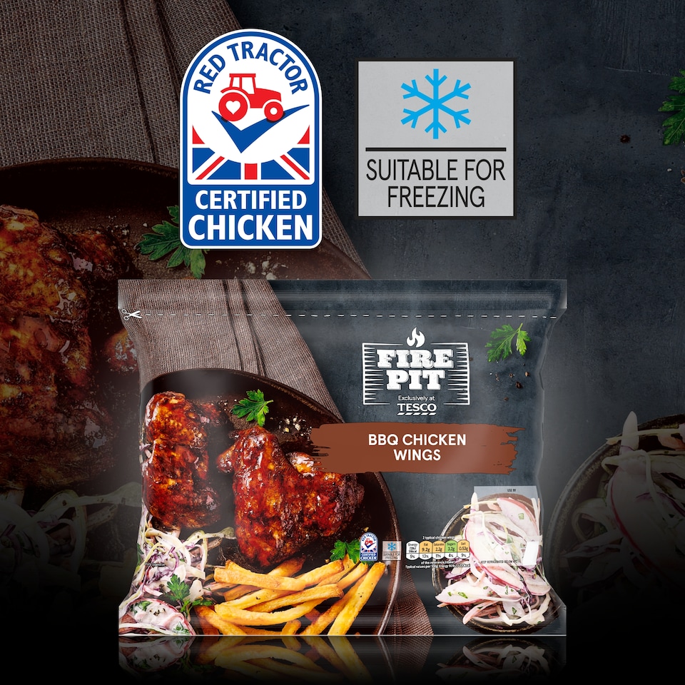 image 1 of Tesco Fire Pit BBQ Chicken Wings 900g