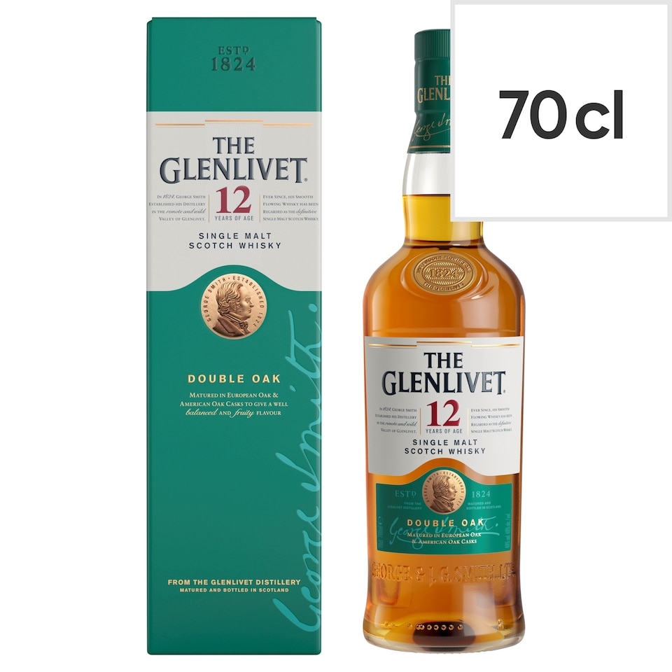 image 1 of The Glenlivet 12 Year Old Single Malt Scotch Whisky 70cl