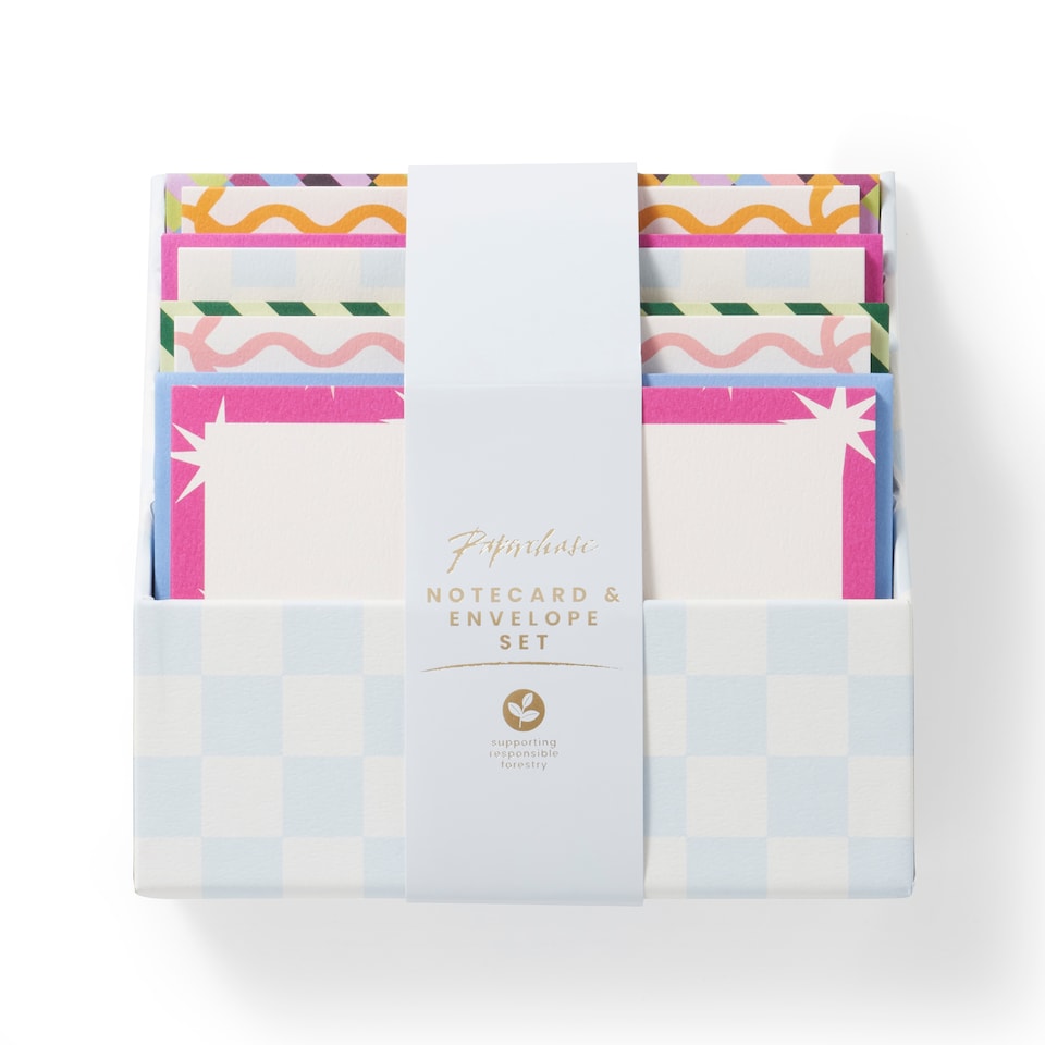 image 1 of Paperchase Notecard & Envelope Set