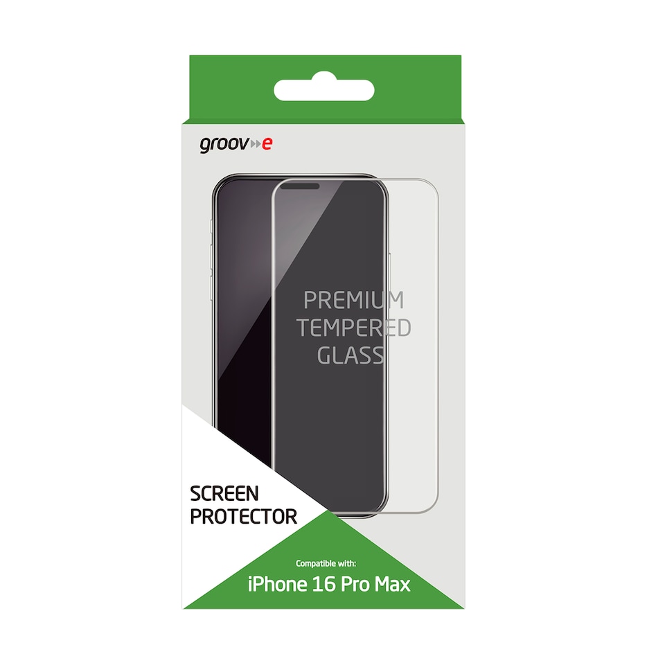 GROOV-E IPHONE 16 PRO MAX SCREEN PROTECTOR