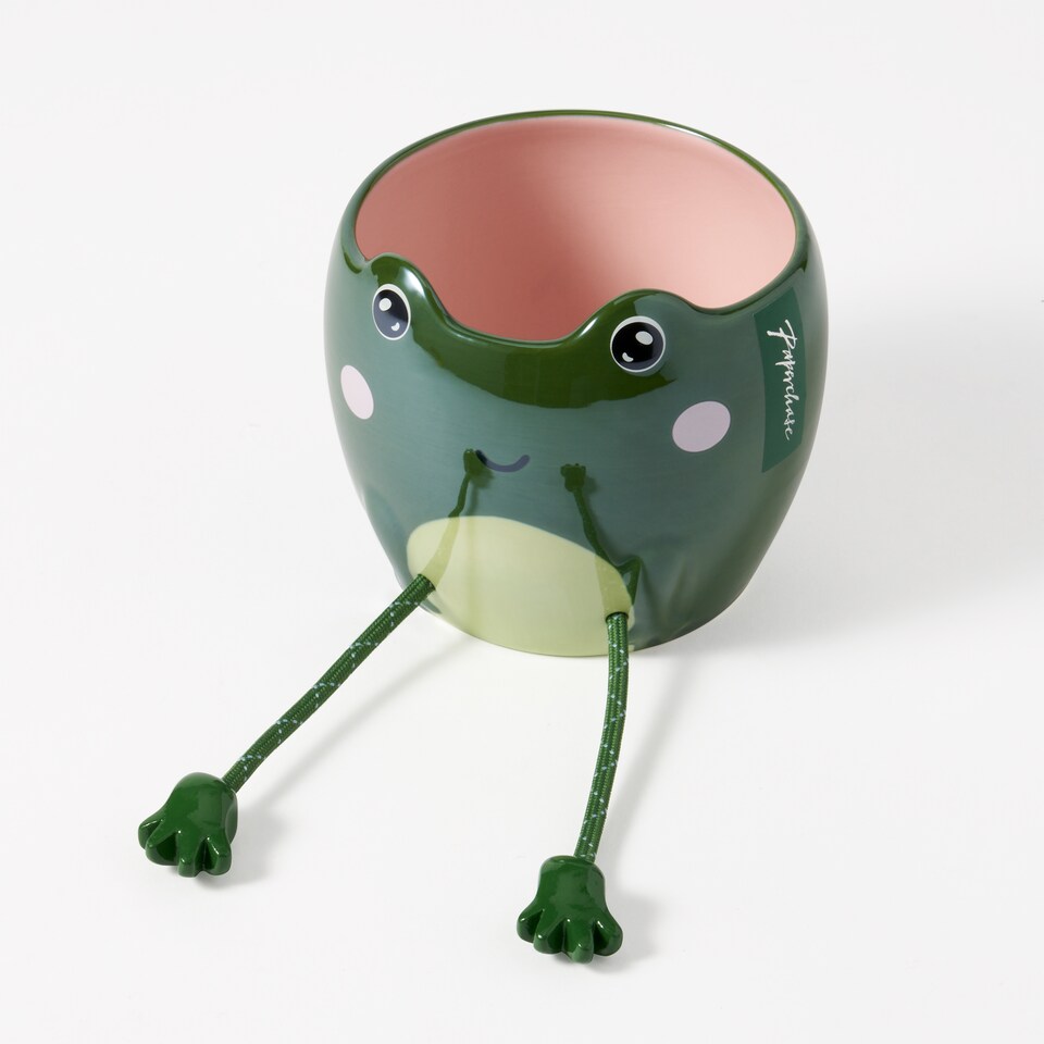 image 1 of Paperchase Magic Forest Frog Plant Pot