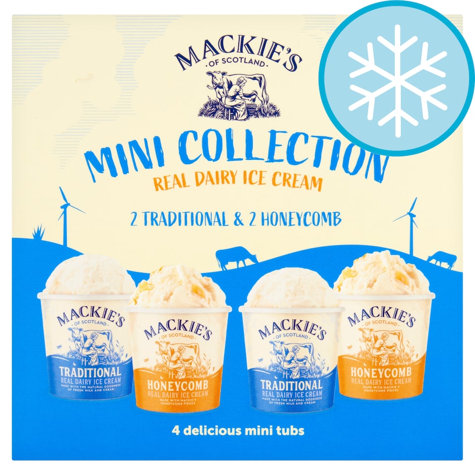 Mackies Mini Collection Dairy Ice Cream 4X120ml