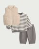 image 1 of F&F Baby 3-Piece Borg Set in Grey