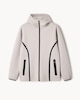 image 4 of F&F Active TECH SPORT Zip Up Hoodie in Stone