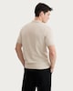 image 3 of F&F Pure Cotton Knitted Short Sleeved Polo Shirt in Neutral