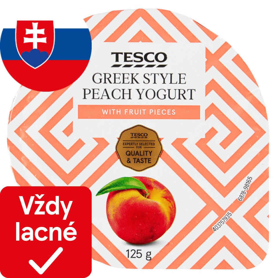 Tesco Greek Style jogurt broskyňový 125 g