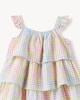 image 3 of F&F Baby Cotton Rich Gingham Dress in Multi Pink