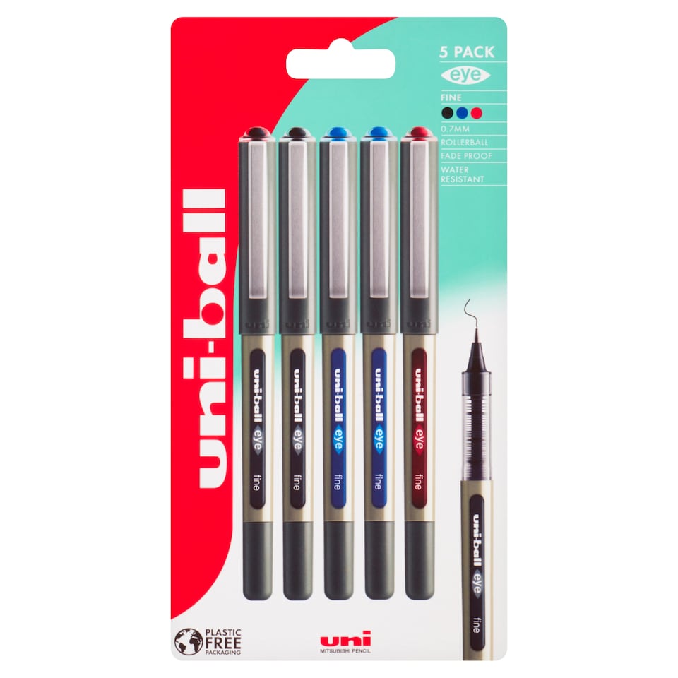 image 1 of Uniball 157 Eye Rollerball Asstd 5 Pack