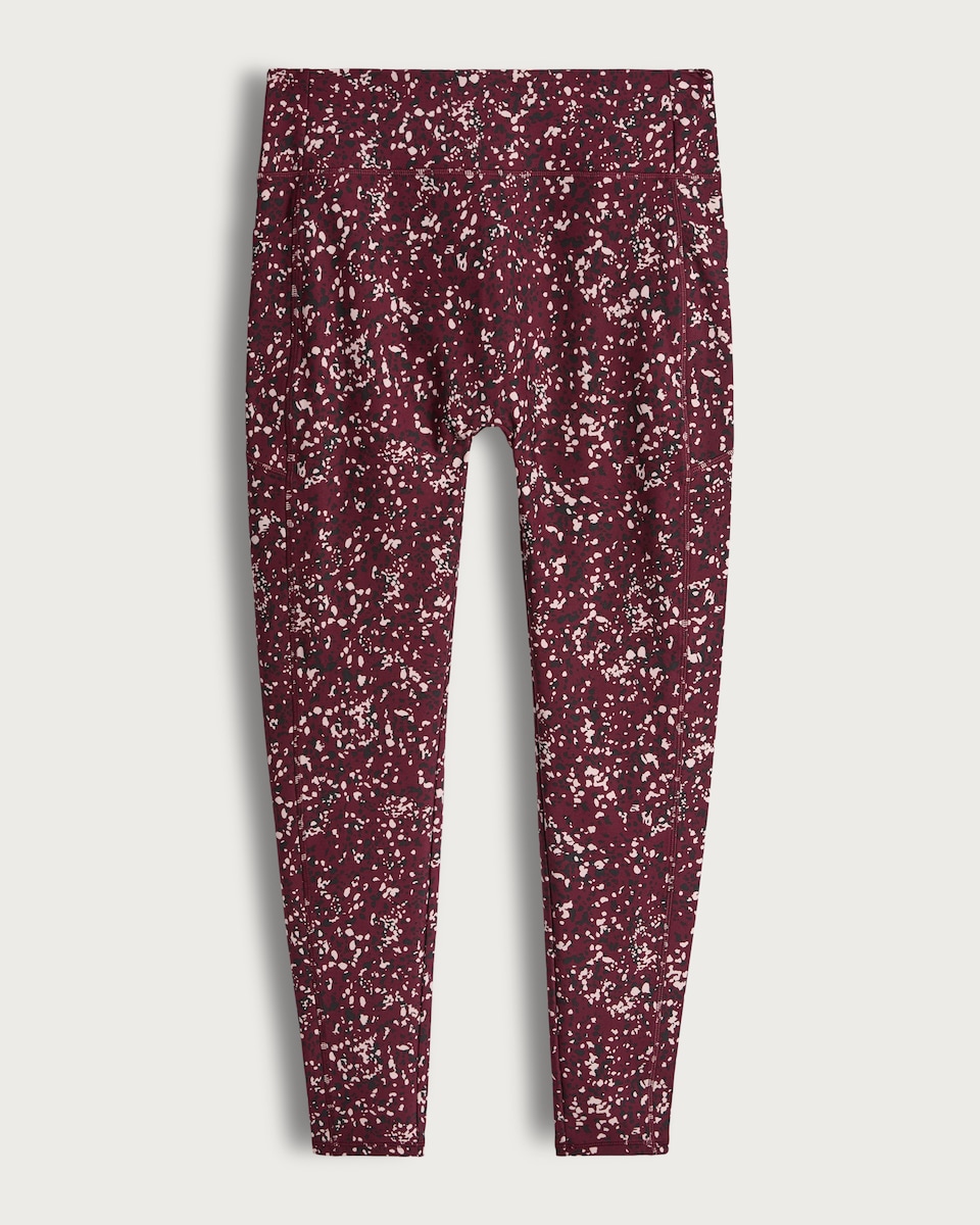 image 1 of F&F Active Patterned Sports Leggings in Pink