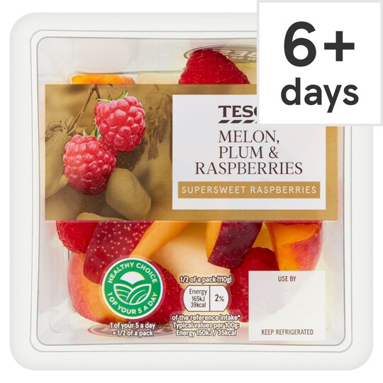 Tesco Honeydew, Plum & Raspberries 220G Tesco Groceries