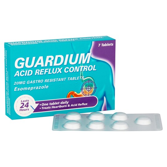 Guardium Acid Reflux Tablets mg 7 Pack Tesco Groceries
