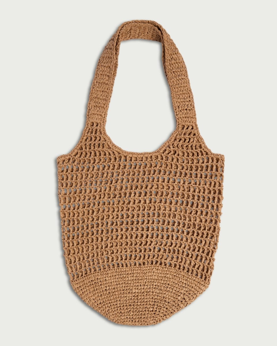 F&F Straw Tote bag in Neutral